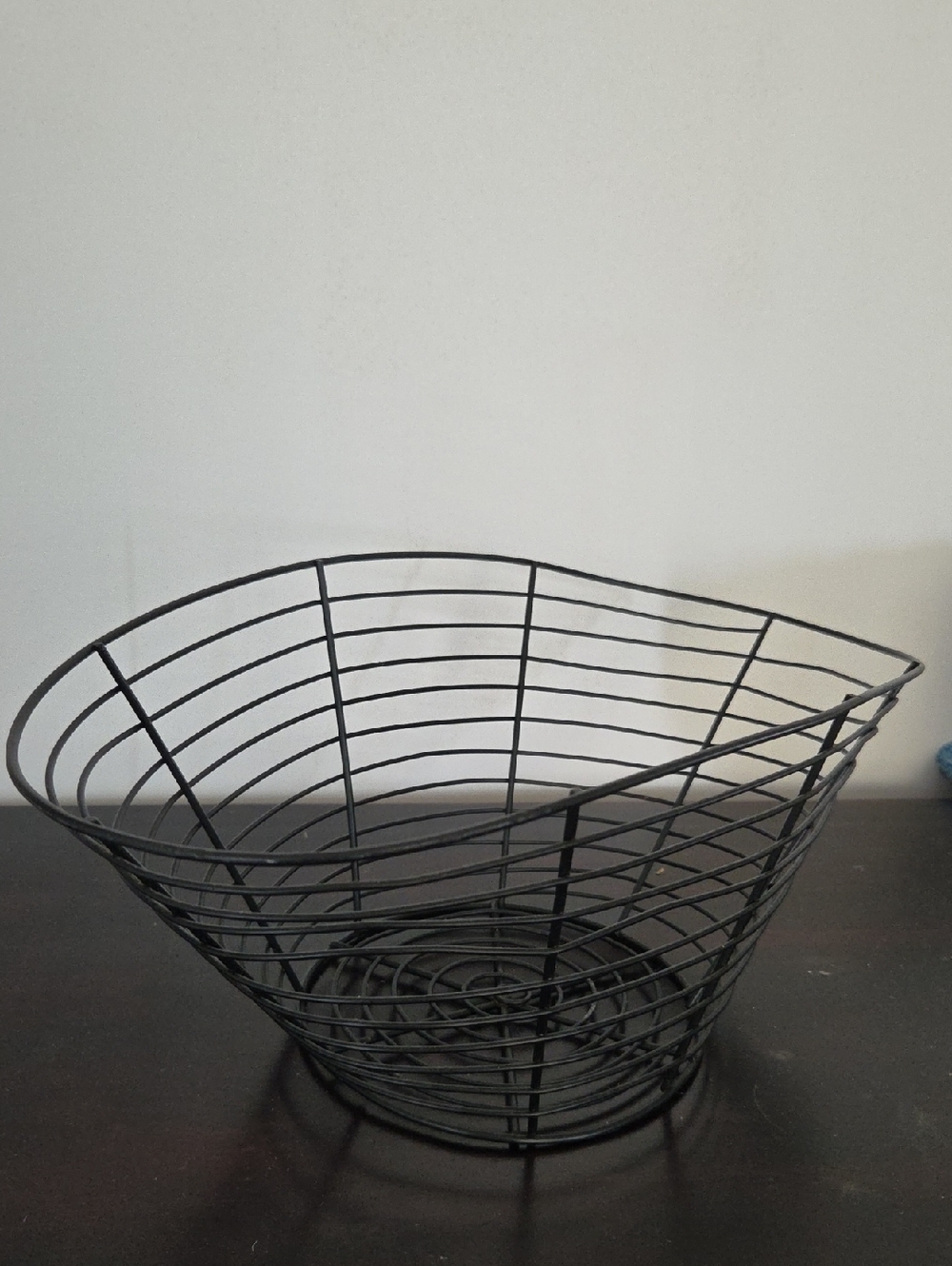Black Metal Wire Oblong Basket with 15x8.5x6